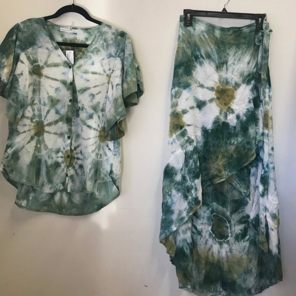 Young Fabulous & Broke Russo Top & Skirt in Winter Leaf Venus Wash